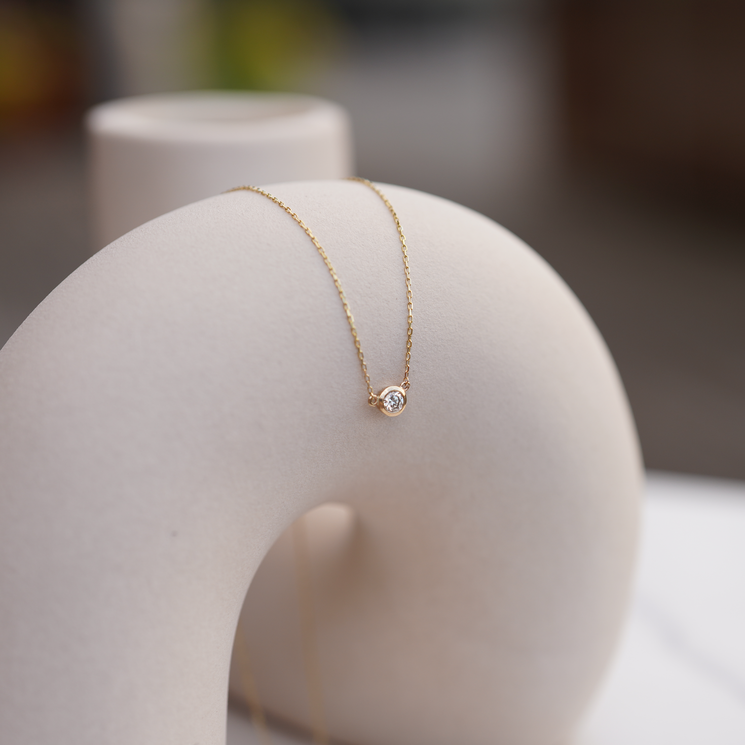 Round Diamond Necklace