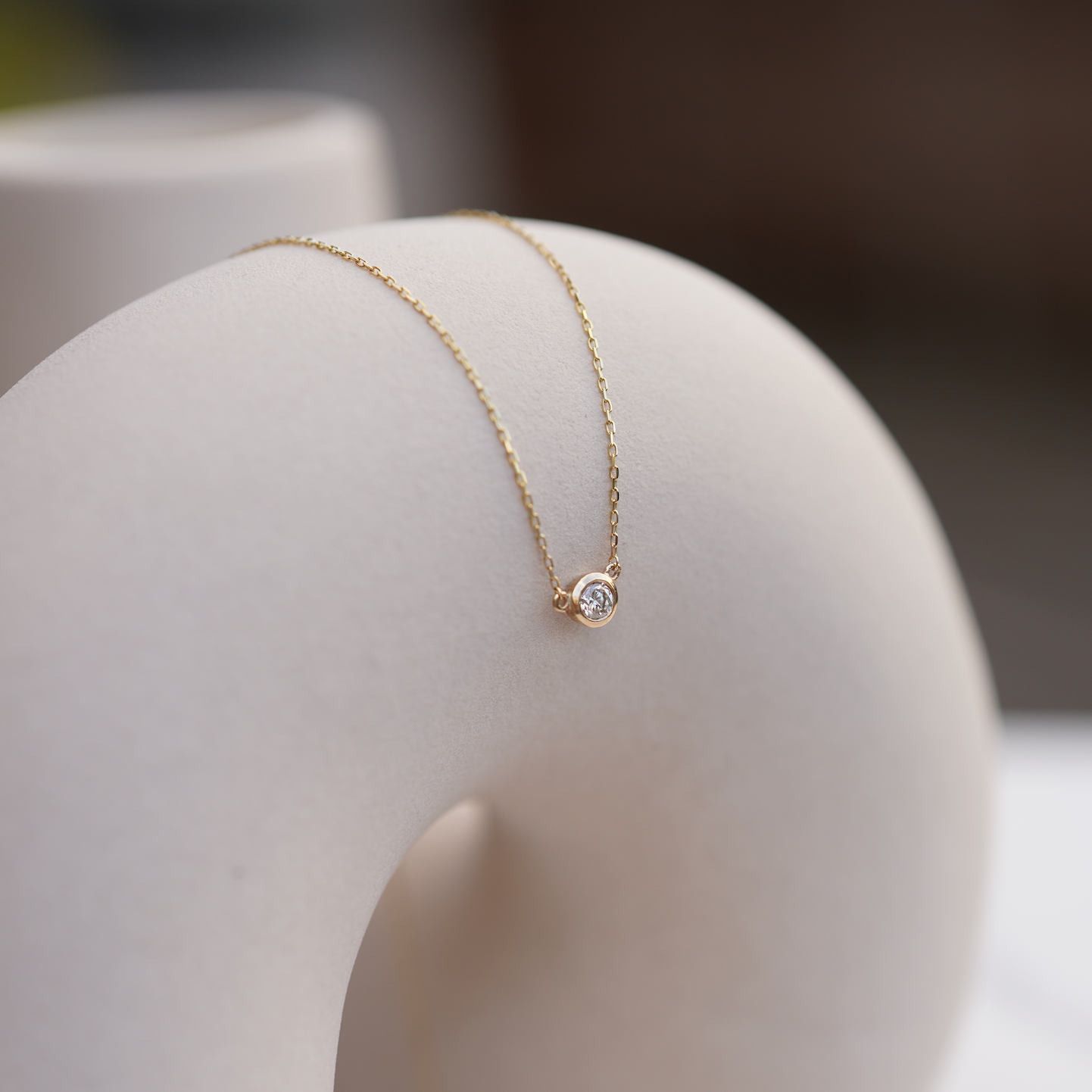 Round Diamond Necklace