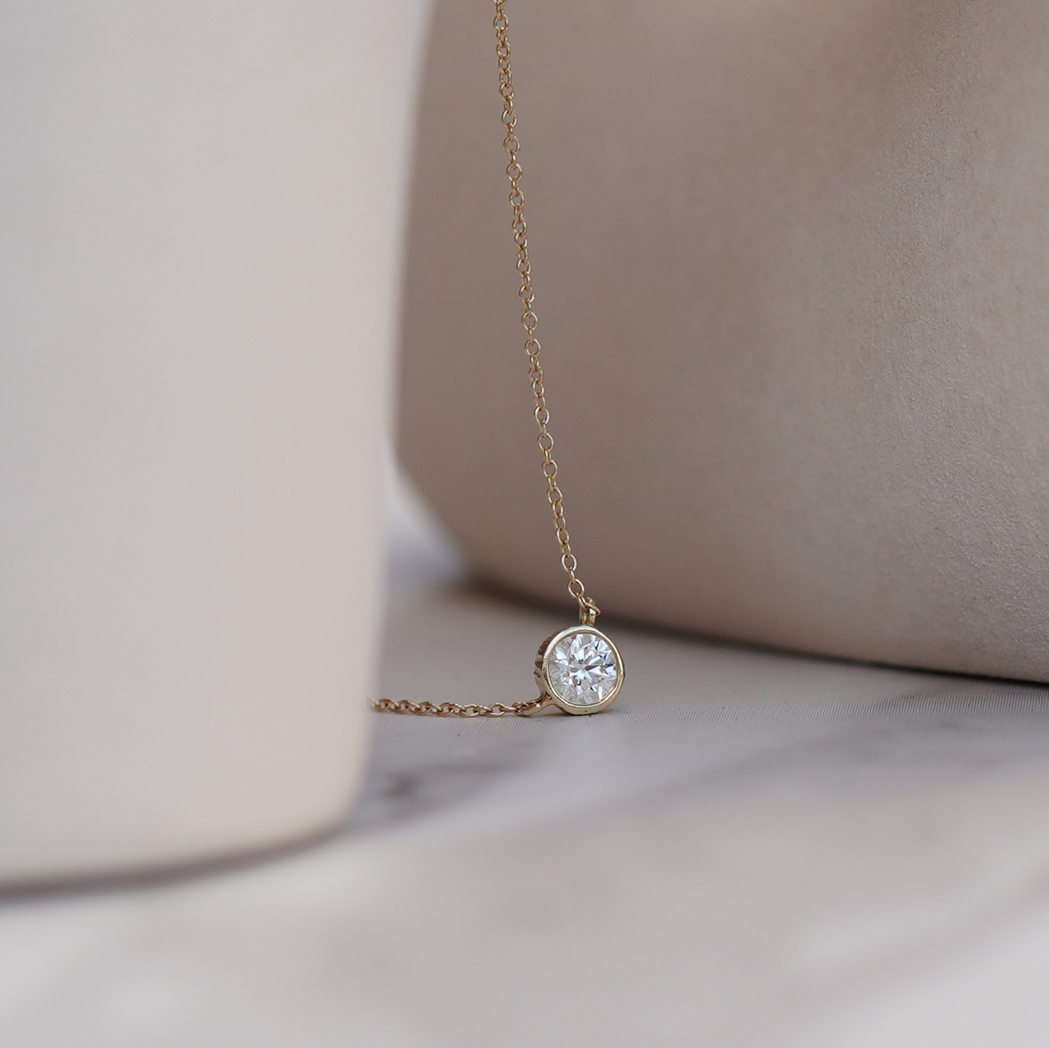 Round Diamond Necklace
