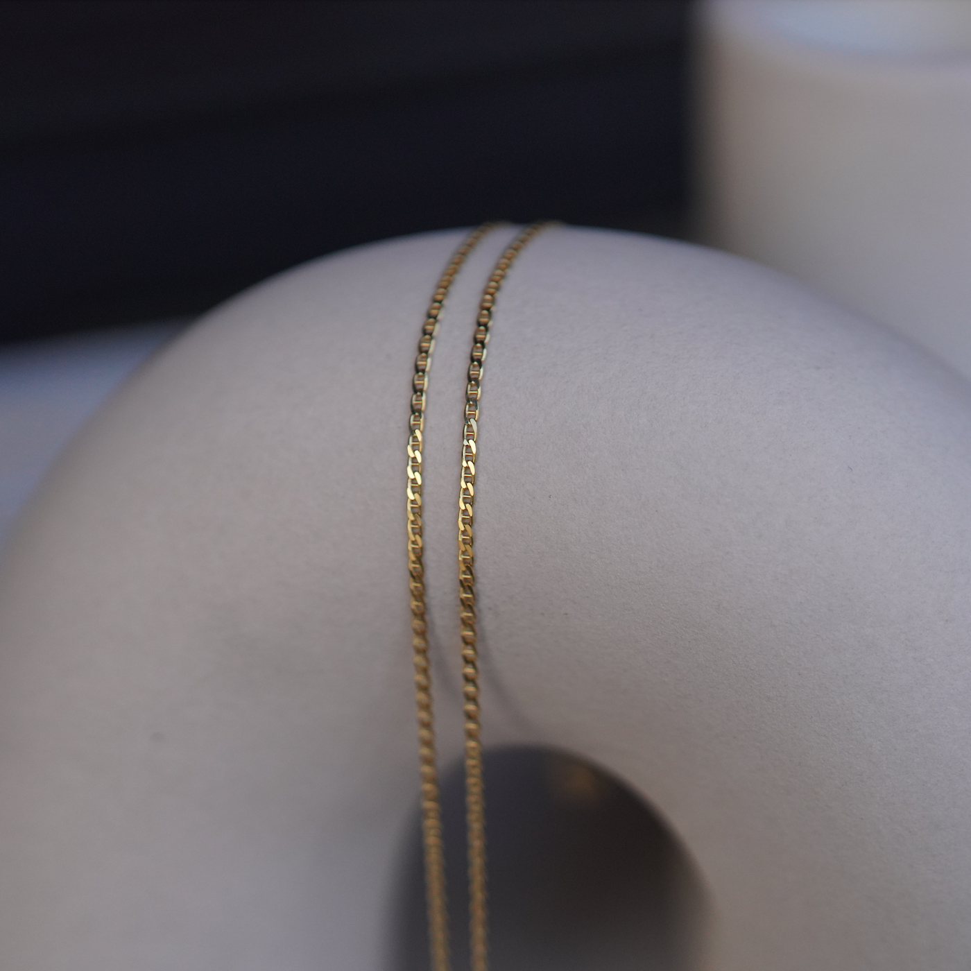 Petite Flat Anchor Necklace