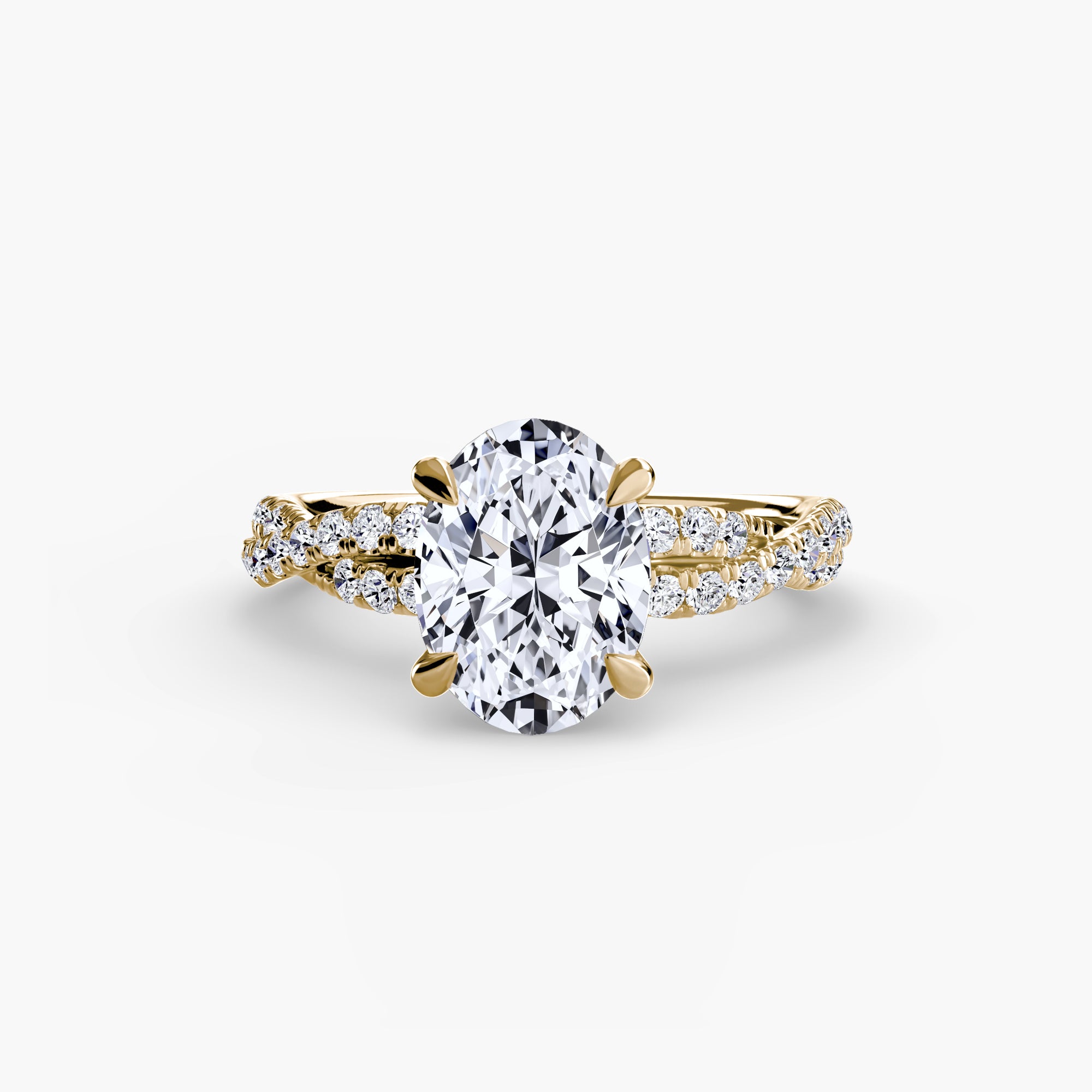The Twisted Pavé Solitaire