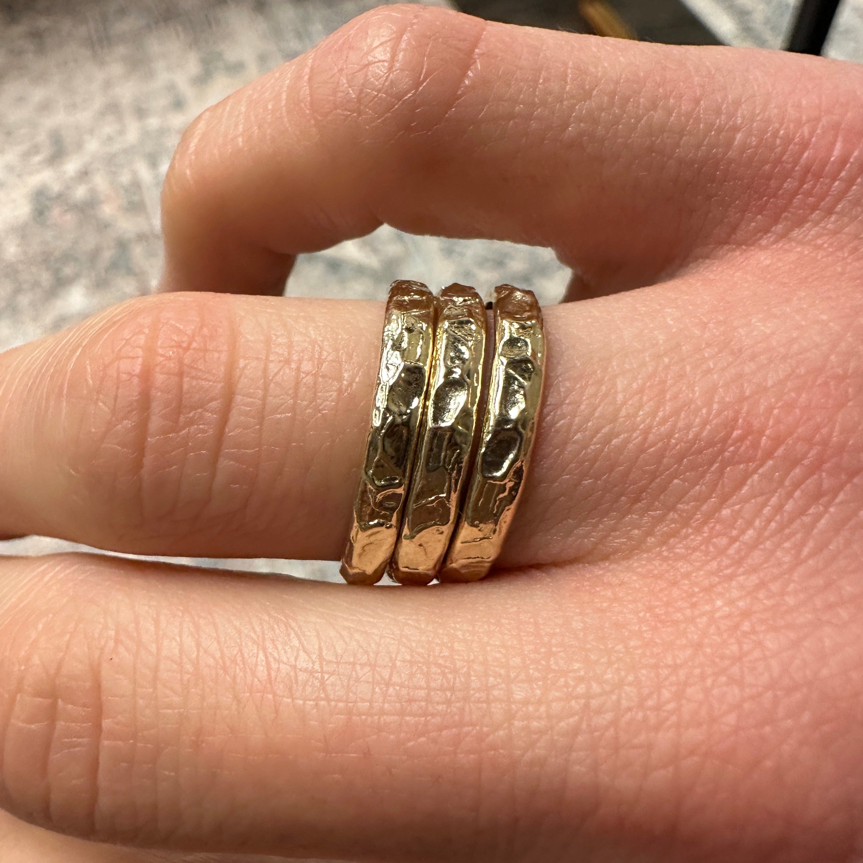 Textured Stacking Ring