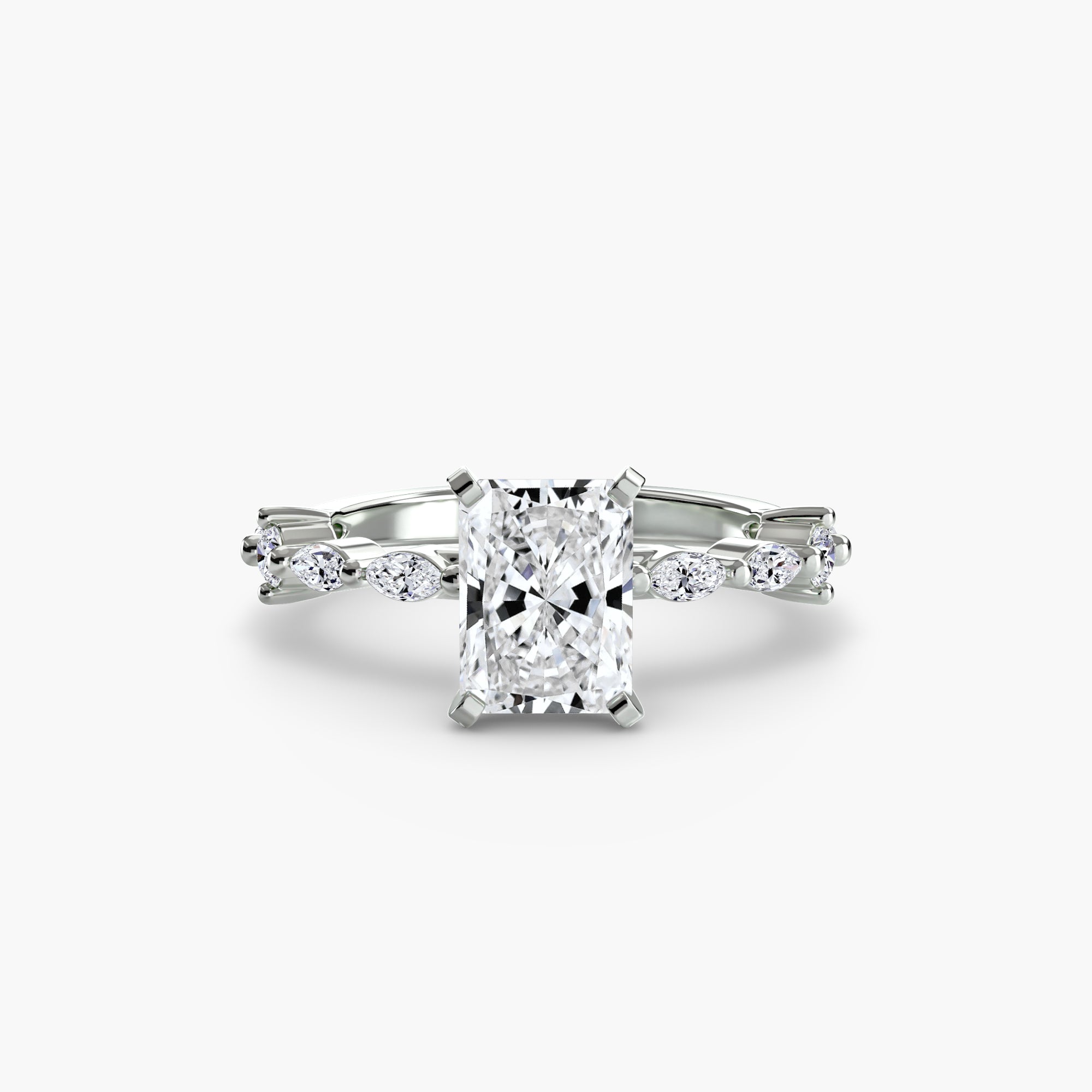 Solitaire with Eternity Pavé