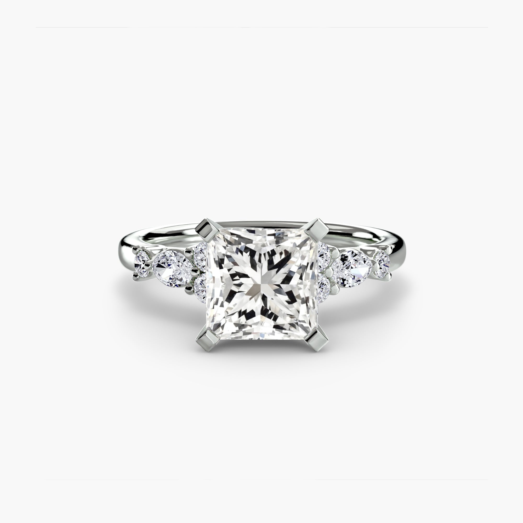 The Floral Accent Solitaire