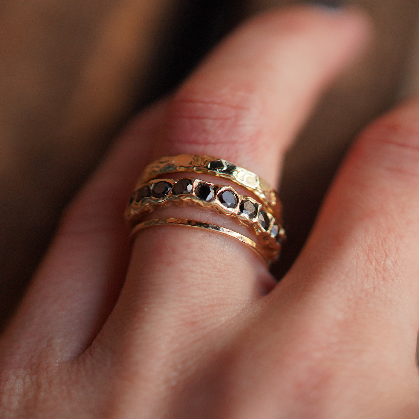 Textured Stacking Ring