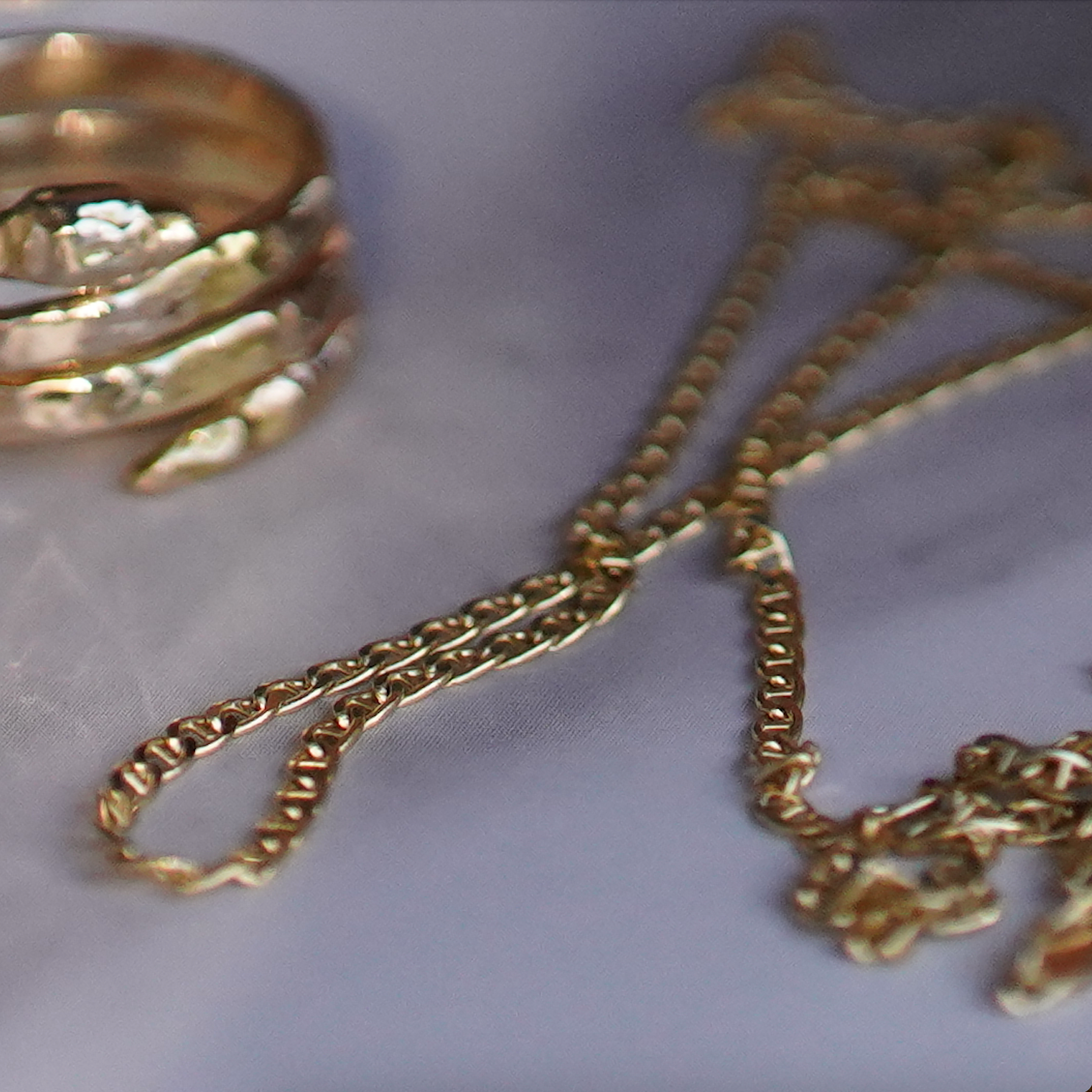 Petite Flat Anchor Necklace