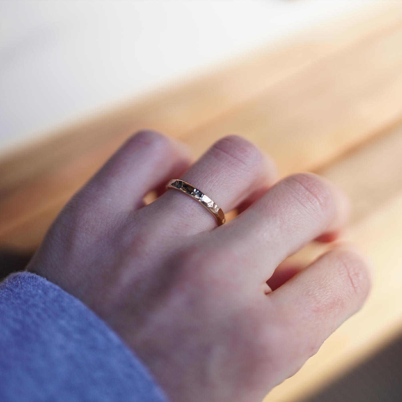 Textured Stacking Ring
